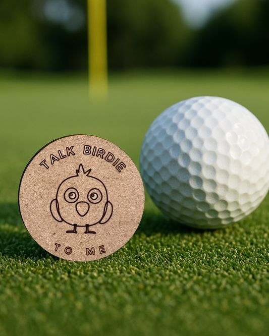 Golf Ball Marker-"Talk Birdie to Me"