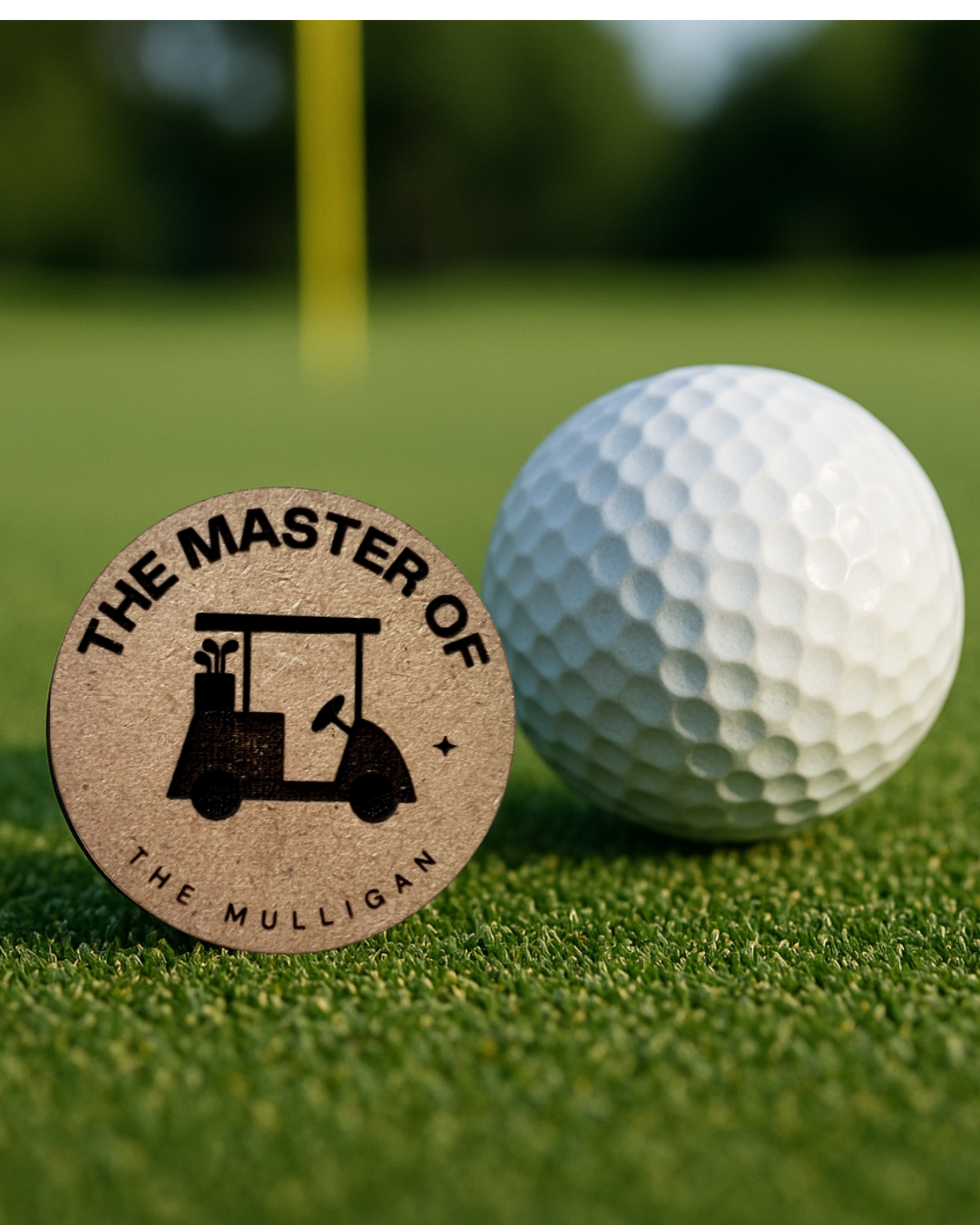 Golf Ball Markers-"The Master of the Mulligan" (Golf Cart)