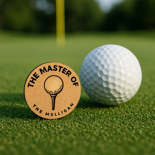 Golf Ball Marker- "The Master of the Mulligan"